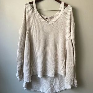 Free People Open Shoulder Sweater